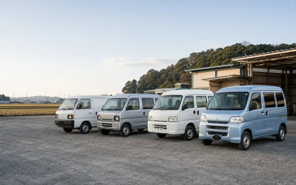 Popular Japanese kei vans