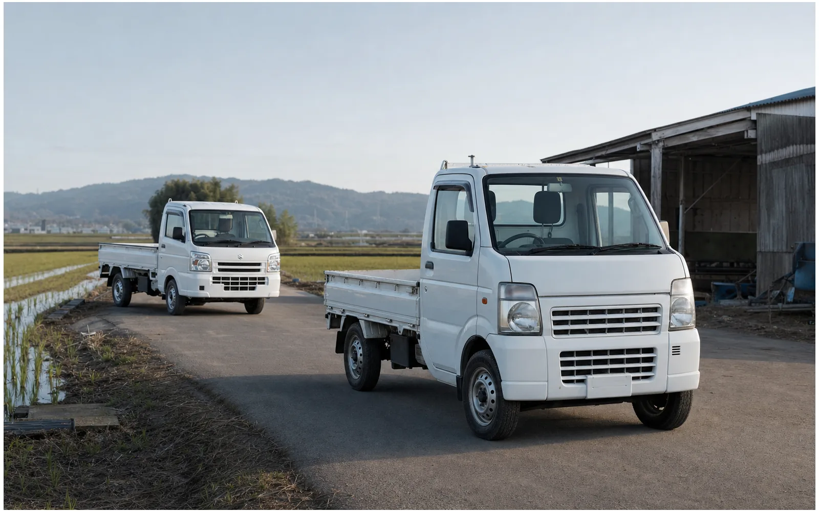 Suzuki Carry kei truck buyer guide showing Japanese-market Carry work trucks