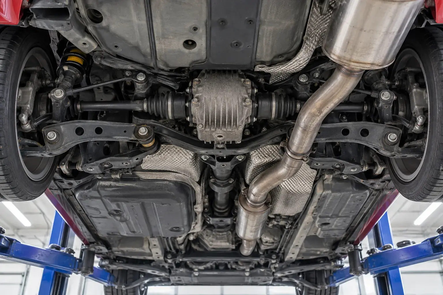 Underbody photos to request for a Mazda Eunos Cosmo: subframe, differential and exhaust