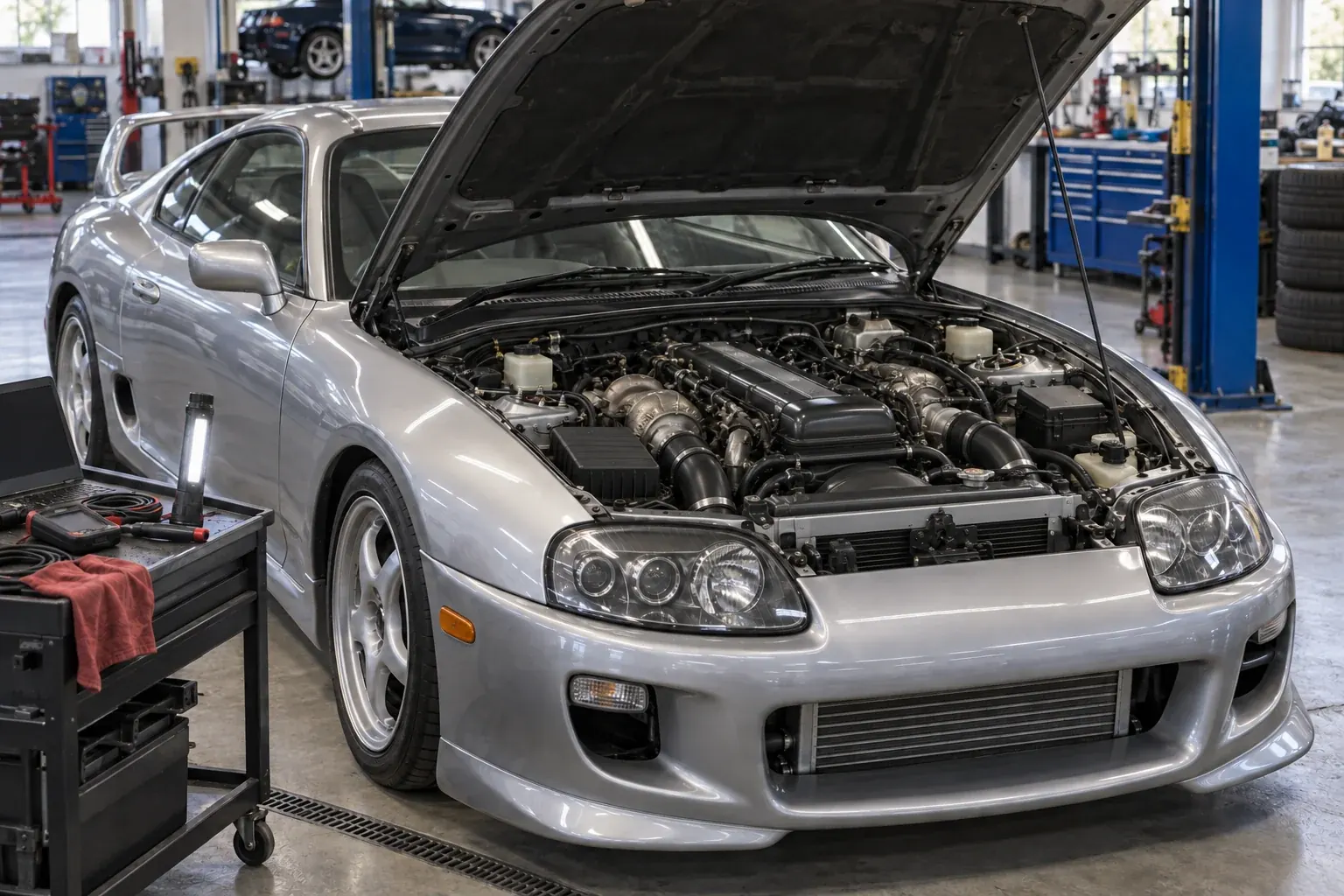 Toyota Supra MK4 A80 / JZA80 workshop and mechanical inspection
