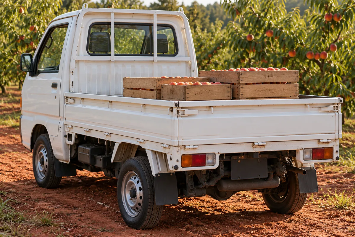 Kei pickup bed and cargo hardware for private-property buying checks in Georgia