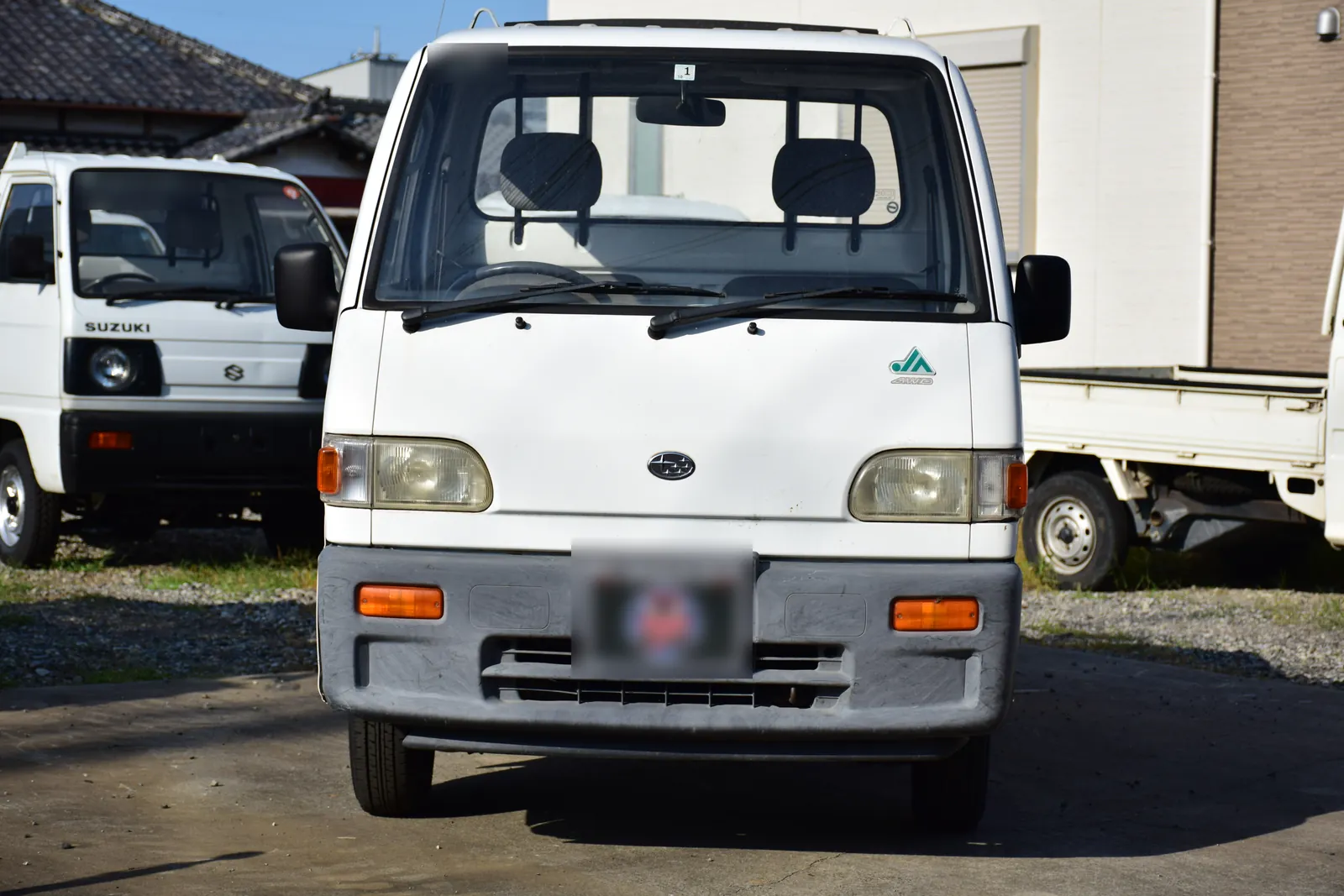 Subaru Sambar KS4 kei truck at the Mirai yard